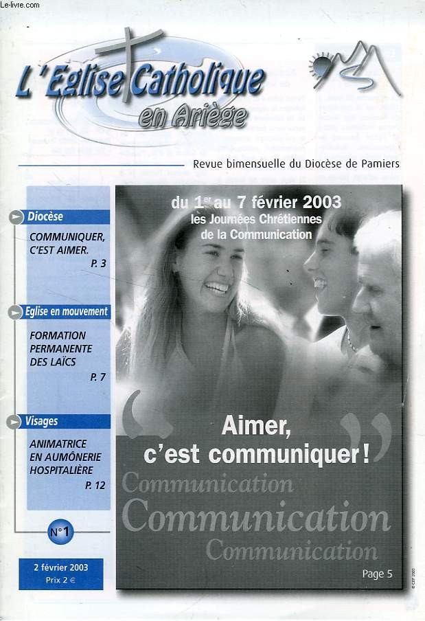 L'EGLISE CATHOLIQUE EN ARIEGE, 2003-2004, 32 NUMEROS (INCOMPLET)