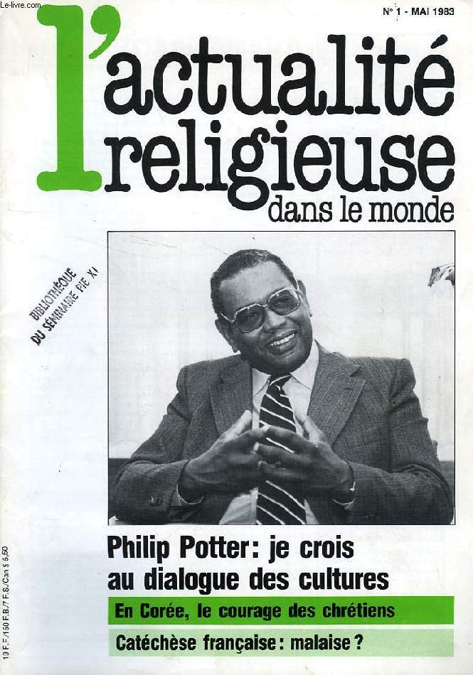 L'ACTUALITE RELIGIEUSE DANS LE MONDE, N 1, MAI 1983
