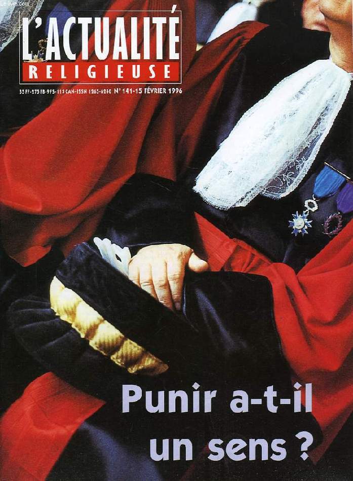 L'ACTUALITE RELIGIEUSE, N 141, FEV. 1996