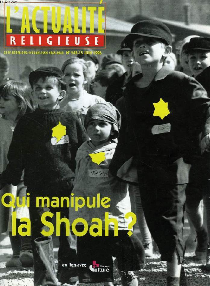 L'ACTUALITE RELIGIEUSE, N 145, JUIN 1996