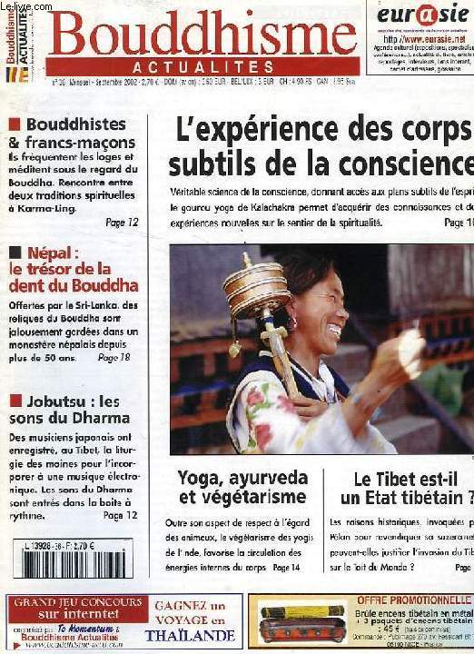 BOUDDHISME ACTUALITES, N 36, SEPT. 2002