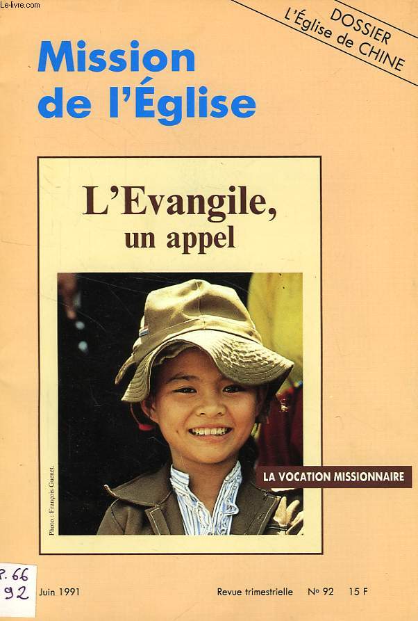 MISSION DE L'EGLISE, 1991-2003, 34 NUMEROS (INCOMPLET)