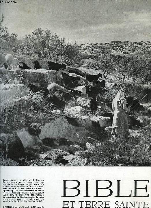 BIBLE ET TERRE SAINTE, N 15, DEC. 1958