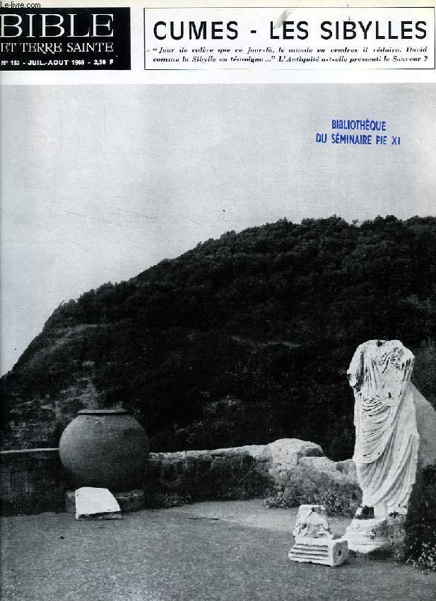 BIBLE ET TERRE SAINTE, N 113, JUILLET-AOUT 1969