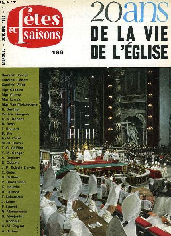 FETES ET SAISONS, N 198, OCT. 1965