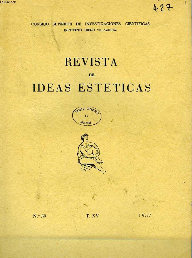 REVISTA DE IDEAS ESTETICAS, T. XV, N 59, 1957