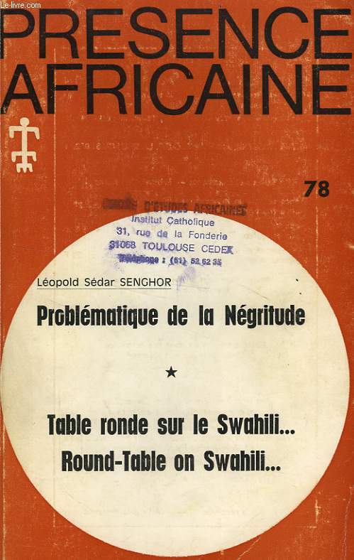 PRESENCE AFRICAINE, N 78, 2e TRIM. 1971