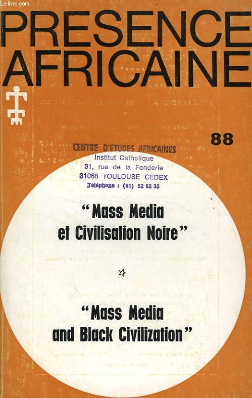 PRESENCE AFRICAINE, N 88, 4e TRIM. 1973