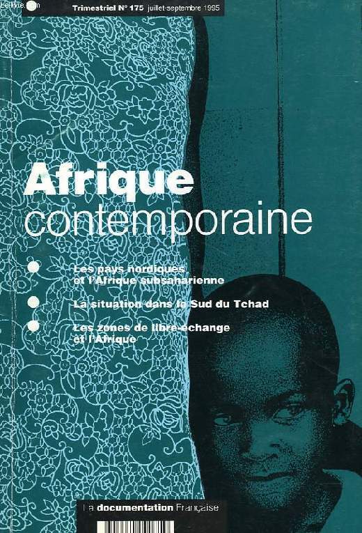 AFRIQUE CONTEMPORAINE, N 175, JUILLET-SEPT. 1995