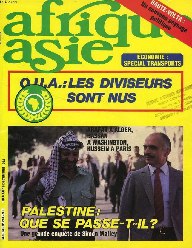 AFRIQUE ASIE, N 284, DEC. 1982
