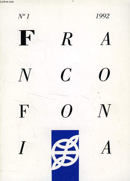 FRANCOFONIA, N 1, 1992