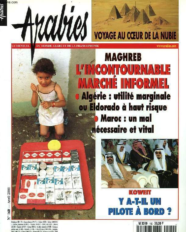 ARABIES, N 160, AVRIL 2000, LE MENSUEL DU MONDE ARABE ET DE LA FRANCOPHONIE
