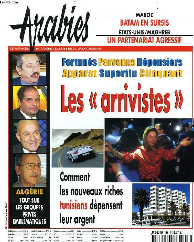 ARABIES, N 188, OCT. 2002, LE MENSUEL DU MONDE ARABE ET DE LA FRANCOPHONIE