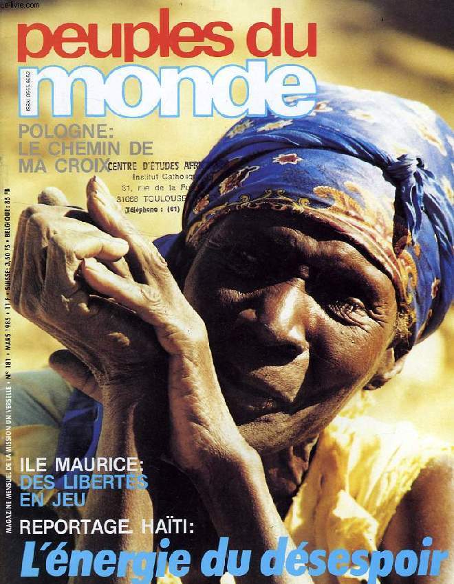 PEUPLES DU MONDE, N 181, MARS 1985