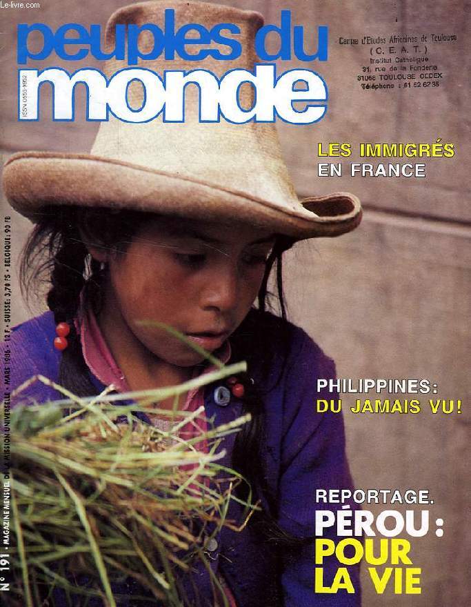 PEUPLES DU MONDE, N 191, MARS 1986
