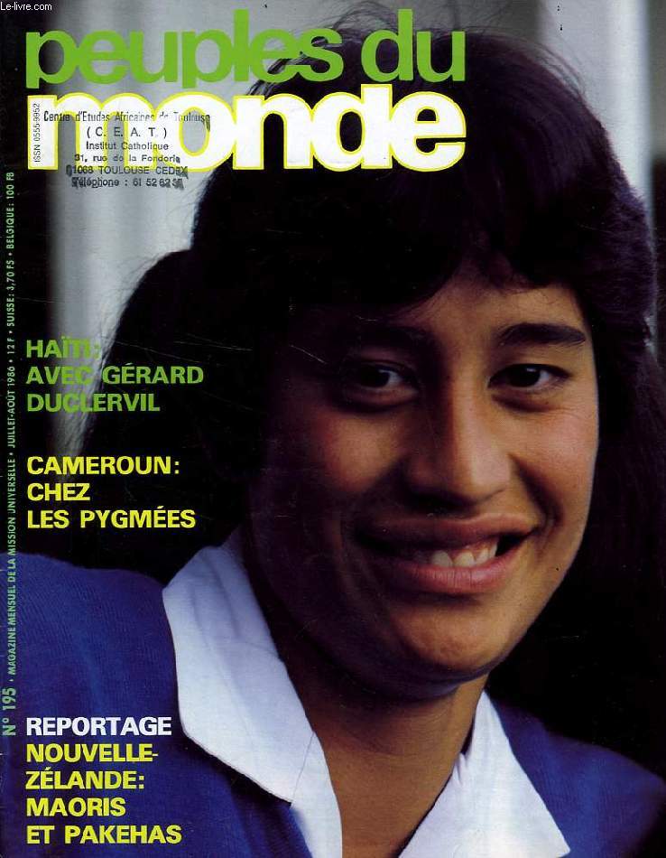 PEUPLES DU MONDE, N 195, JUILLET-AOUT 1986