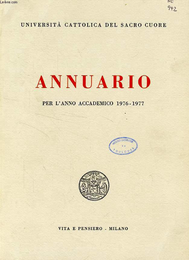 ANNUARIO PER L'ANNO ACCADEMICO 1976-77