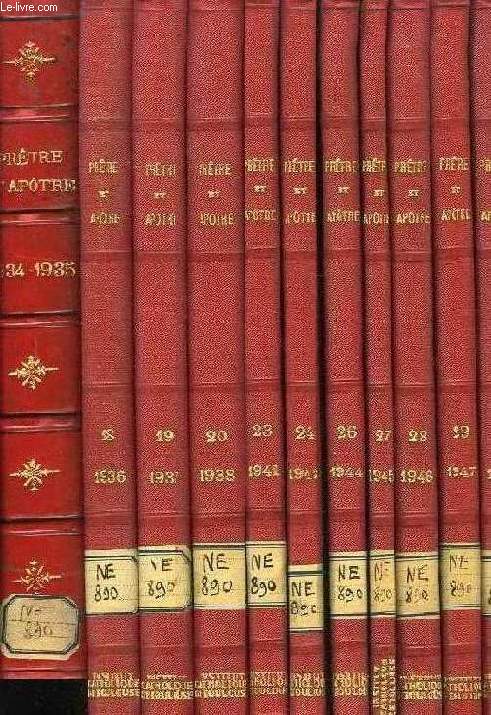 PRETRE ET APOTRE, 1934-1953, 14 VOLUMES RELIES & 52 FASCICULES (INCOMPLET)