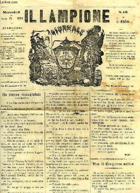 IL LAMPIONE, GIORNALE PER TUTTI, ANNO IX, N 46, MERCOLEDI 6 OTTOBRE