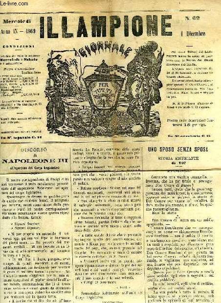 IL LAMPIONE, GIORNALE PER TUTTI, ANNO IX, N 62, MERCOLEDI 1 DICEMBRE