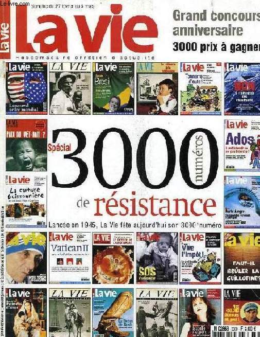 LA VIE, 2002-2004, 75 NUMEROS (INCOMPLET)