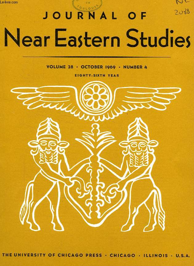 JOURNAL OF NEAR EASTERN STUDIES, VOL. 28, N 4, OCT. 1969