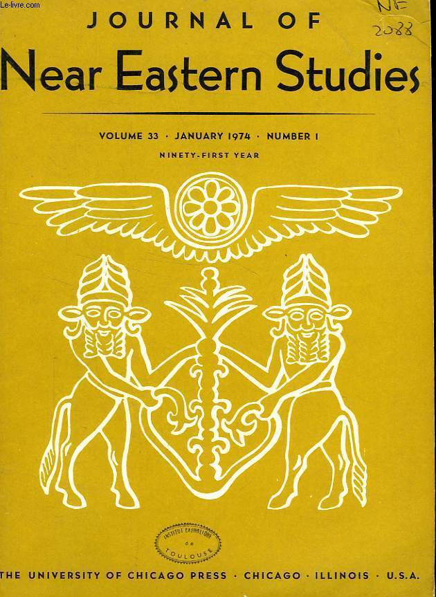 JOURNAL OF NEAR EASTERN STUDIES, VOL. 33, N 1, JAN. 1974