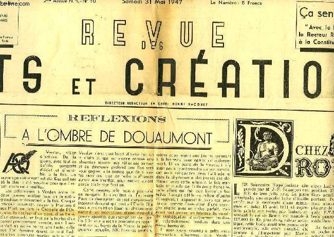 REVUE DES ARTS ET CREATIONS, 2e ANNEE, N.S., N° 10, MAI 1947