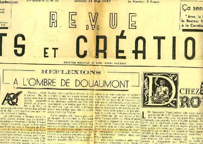 REVUE DES ARTS ET CREATIONS, 2e ANNEE, N.S., N 10, MAI 1947