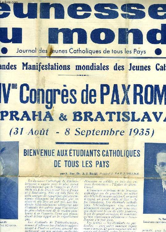 JEUNESSES DU MONDE, 2e ANNEE, N 3, JUILLET 1935, JOURNAL DES JEUNES CATHOLIQUES DE TOUS LES PAYS