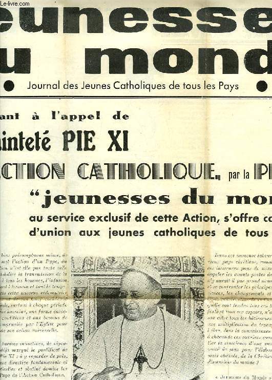 JEUNESSES DU MONDE, 3e ANNEE, N 2, MAI 1936, JOURNAL DES JEUNES CATHOLIQUES DE TOUS LES PAYS