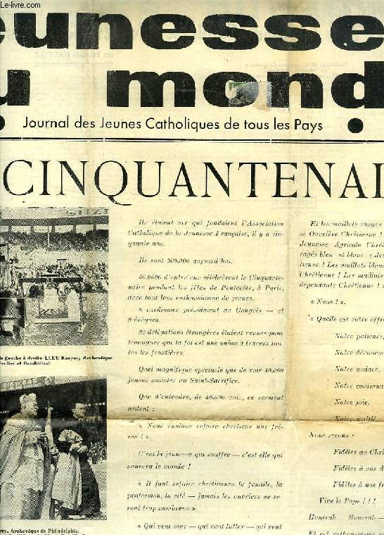 JEUNESSES DU MONDE, 3e ANNEE, N 3, JUIN 1936, JOURNAL DES JEUNES CATHOLIQUES DE TOUS LES PAYS