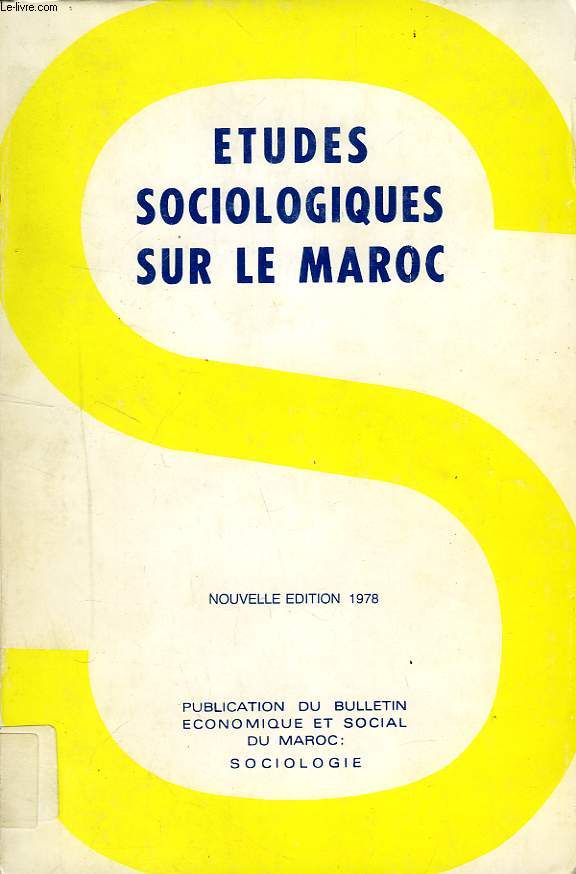 ETUDES SOCIOLOGIQUES SUR LE MAROC