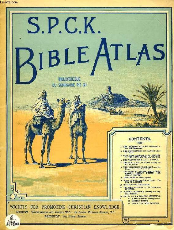 S.P.C.K. BIBLE ATLAS
