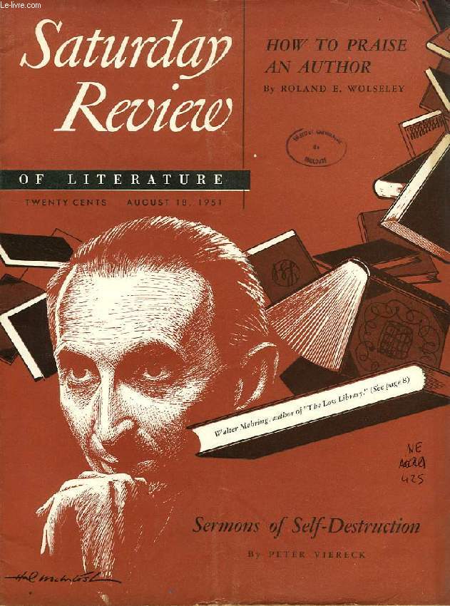 SATURDAY REVIEW OF LITERATURE, AUGUST 18, 1951