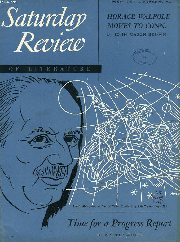 SATURDAY REVIEW OF LITERATURE, SEPT. 22, 1951