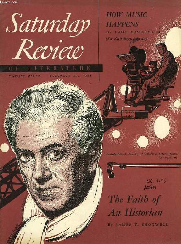 SATURDAY REVIEW OF LITERATURE, DEC. 29, 1951