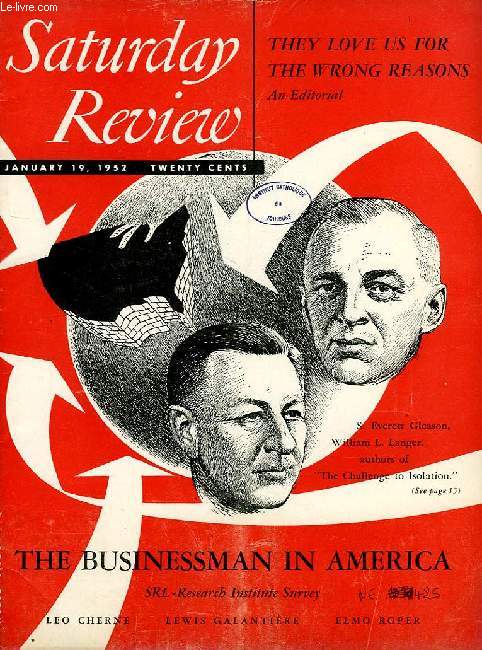 SATURDAY REVIEW, JAN. 19, 1952