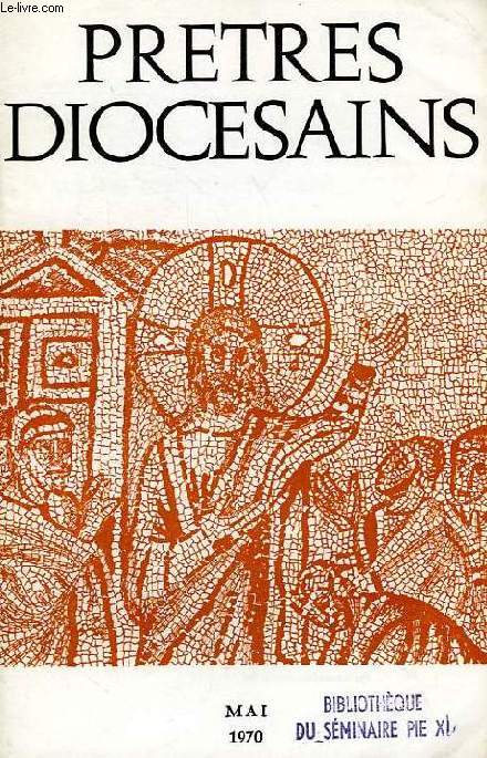 PRETRES DIOCESAINS, MAI 1970