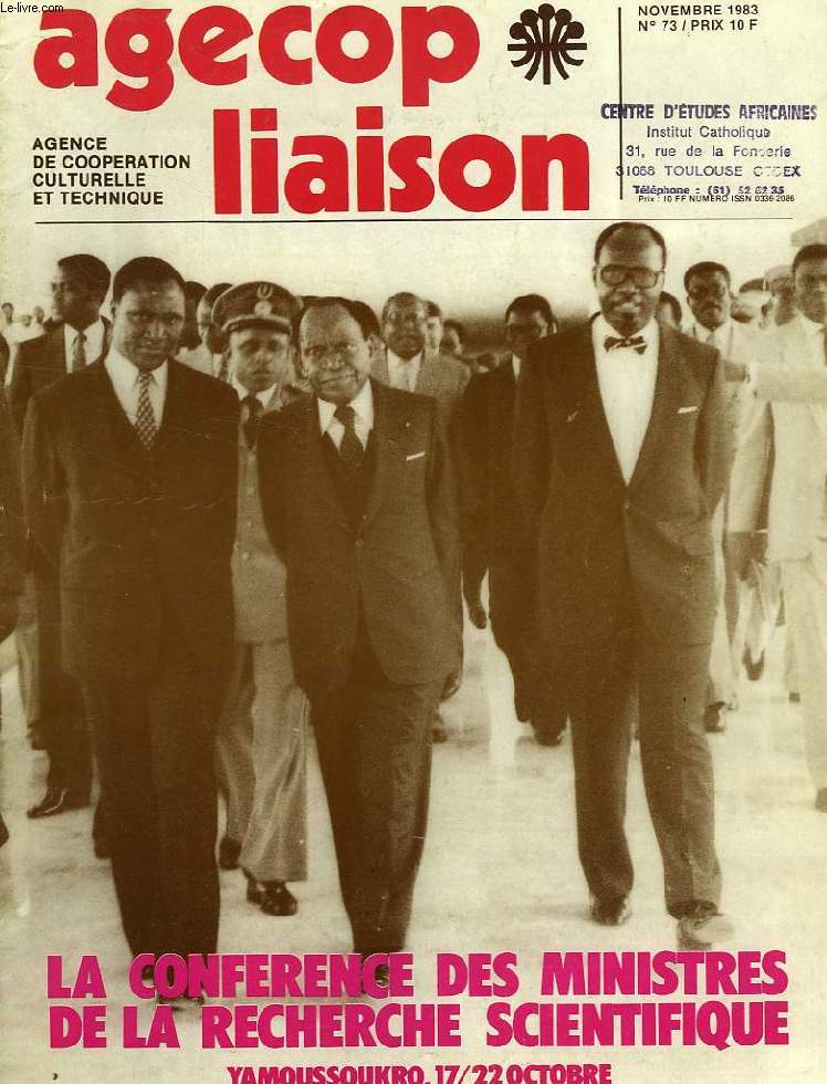AGECOP LIAISON, N° 73, NOV. 1983