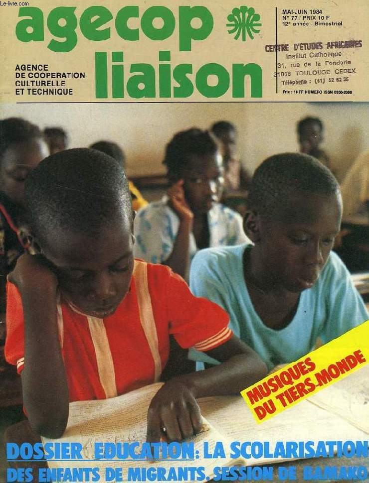 AGECOP LIAISON, N° 77, MAI-JUIN 1984