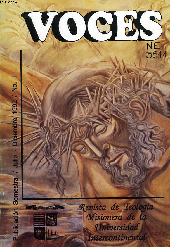 VOCES, N 1, JULIO-DIC. 1992, QUINIENTOS AOS DE LA FE CRISTIANA EN AMERICA LATINA