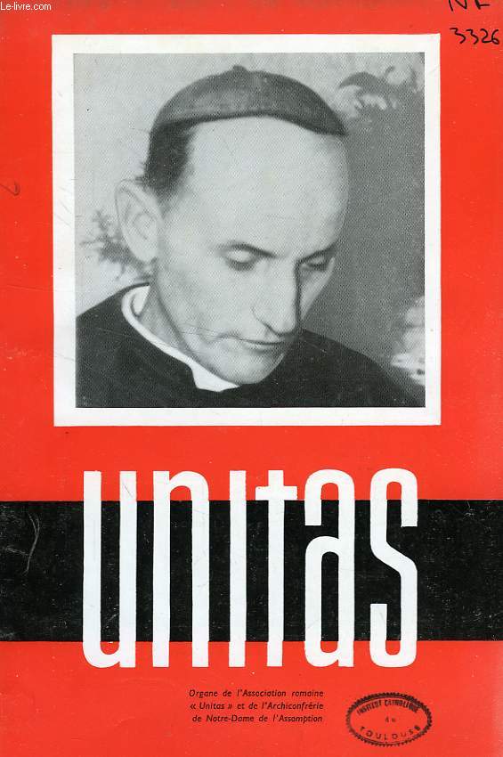 UNITAS, XIIIe ANNEE, VOL. VI, N 50, 2e TRIM. 1960