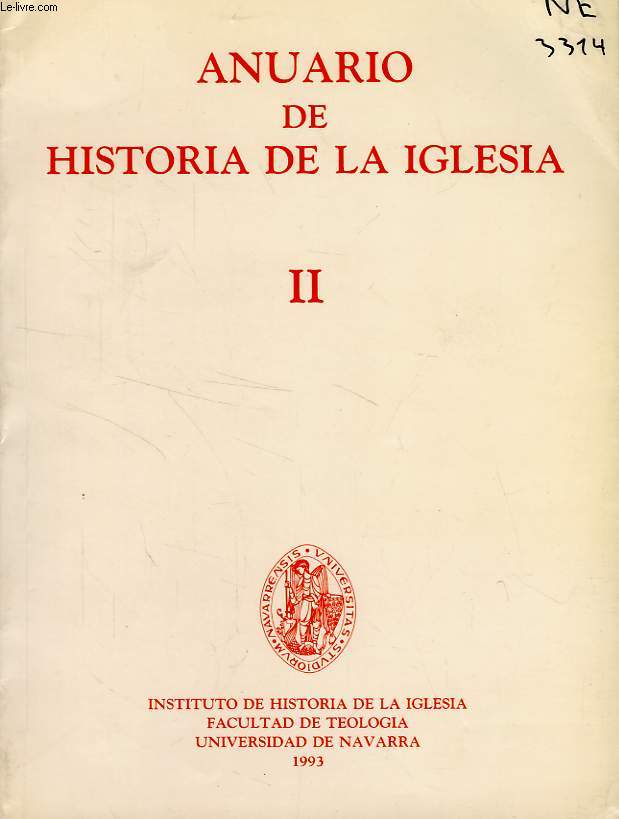 ANUARIO DE HISTORIA DE LA IGLESIA, II, 1993