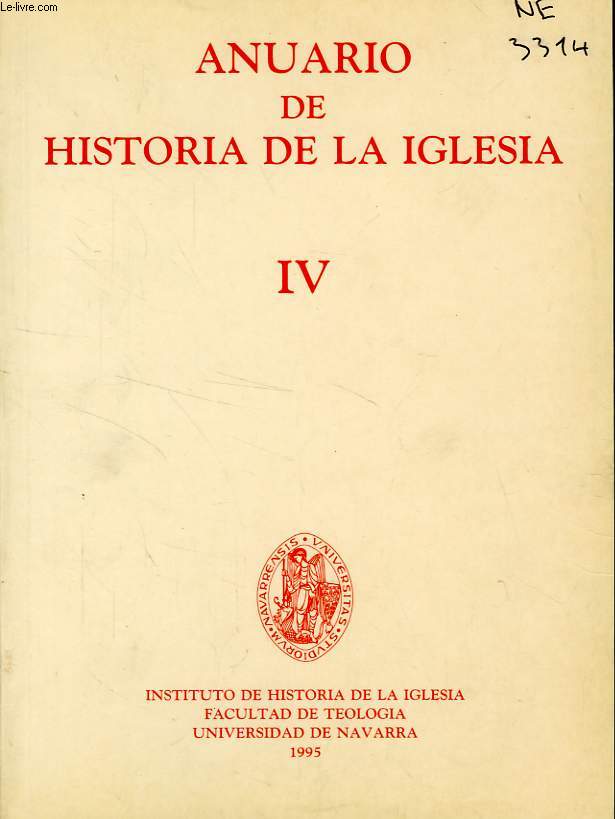ANUARIO DE HISTORIA DE LA IGLESIA, IV, 1995