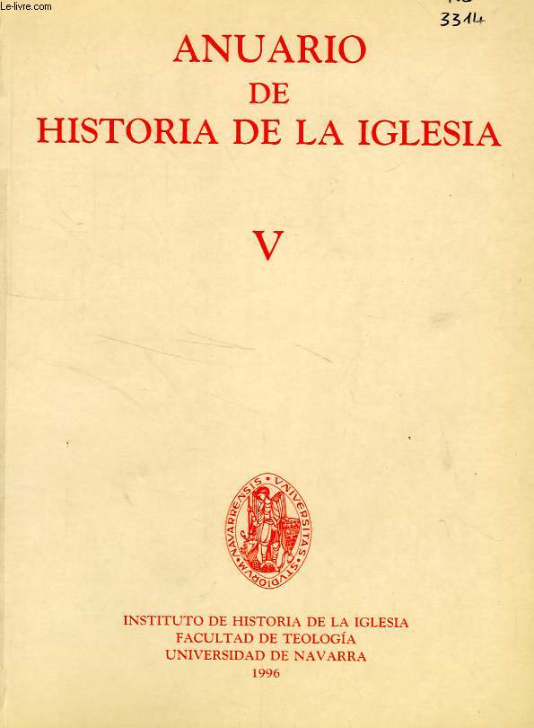 ANUARIO DE HISTORIA DE LA IGLESIA, V, 1996