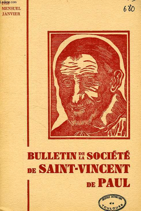 BULLETIN DE LA SOCIETE DE SAINT-VINCENT-DE-PAUL, NOUVELLE SERIE, JAN. 1958