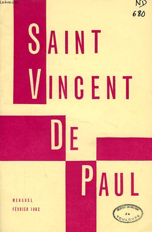 BULLETIN DE LA SOCIETE DE SAINT-VINCENT-DE-PAUL, NOUVELLE SERIE, FEV. 1962