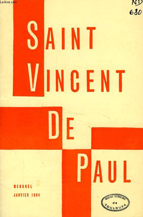 BULLETIN DE LA SOCIETE DE SAINT-VINCENT-DE-PAUL, NOUVELLE SERIE, JAN. 1964
