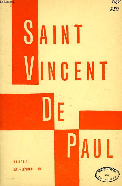 BULLETIN DE LA SOCIETE DE SAINT-VINCENT-DE-PAUL, NOUVELLE SERIE, AOUT-SEPT. 1964